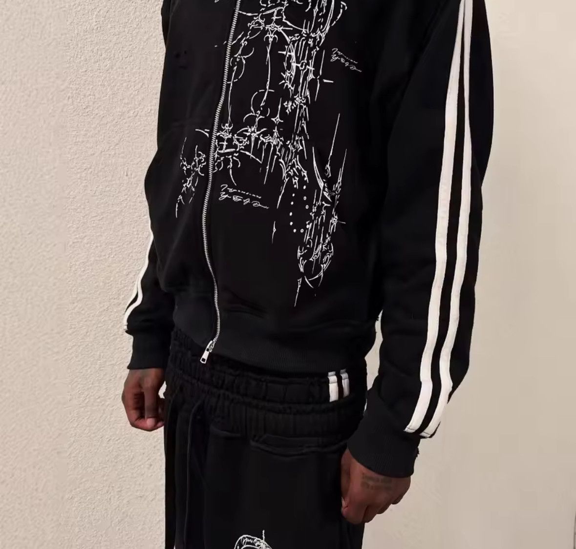 Other High Street Fashion Punk Y2K Dark Style Sportwear Hoodies Size US M / EU 48-50 / 2 - 2 Thumbnail