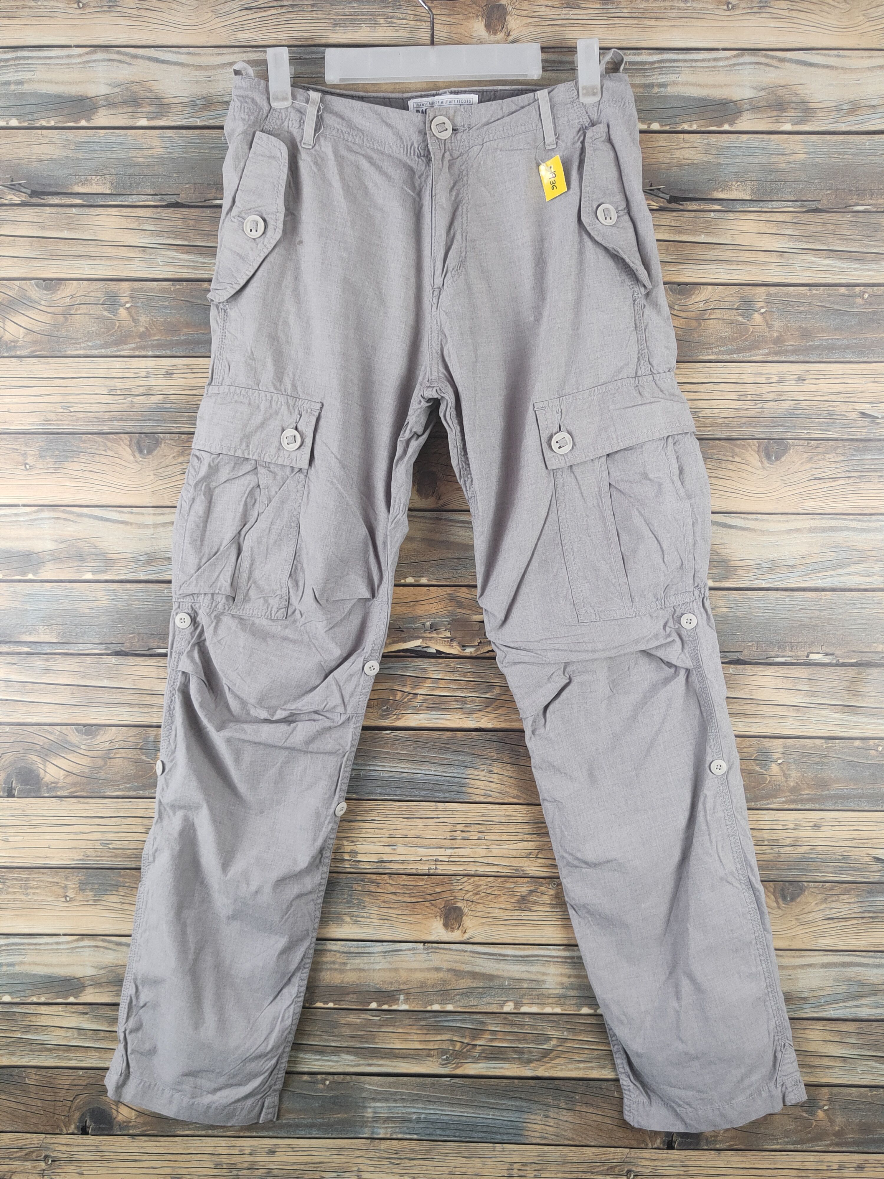 Japanese Brand DL Back Number Gray Multipocket Tactical Cargo Pants #1936 Size US 30 / EU 46 - 1 Thumbnail