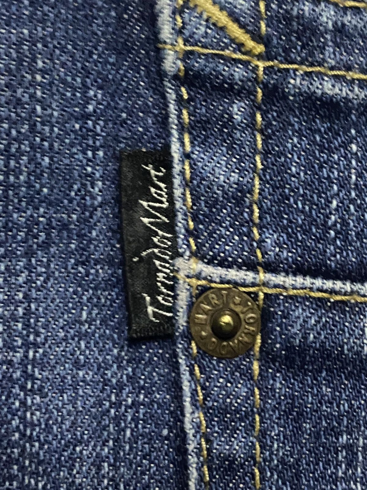 Tornado Mart Vintage Tornado Mart Blue Wash Twist Leg Bootcut Flare Jeans Size US 32 / EU 48 - 14 Thumbnail