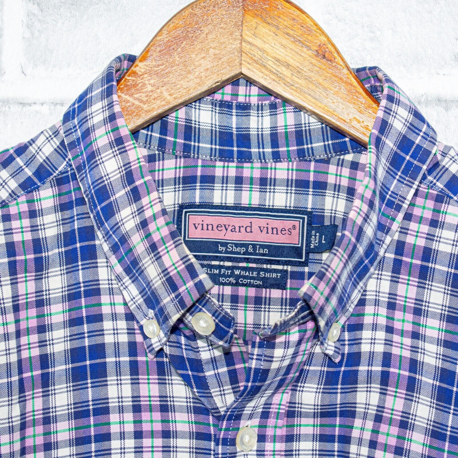 Vineyard Vines Vineyard Vines Slim Fit Button Down Whale Shirt Blue Purple Size US L / EU 52-54 / 3 - 3 Thumbnail