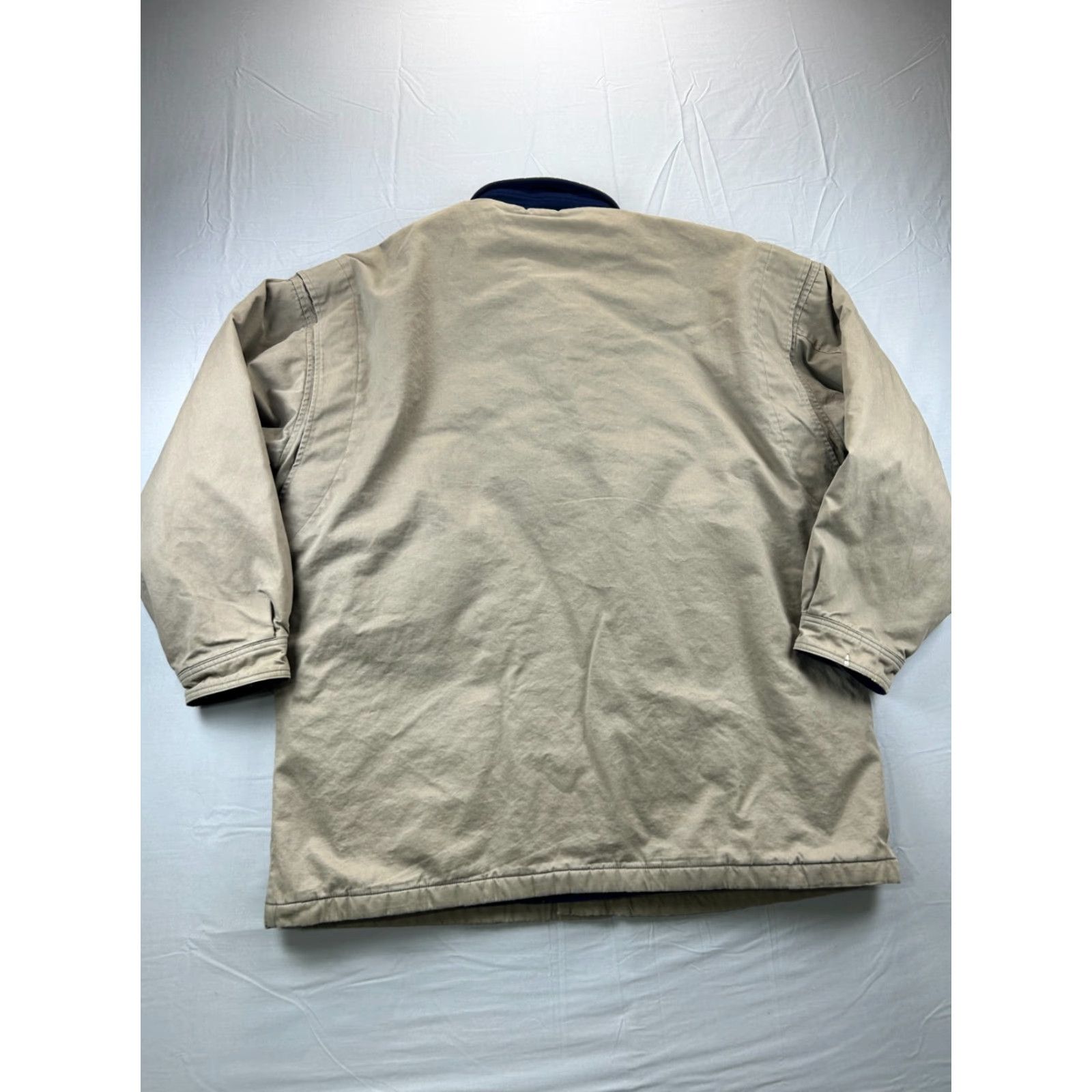 Vintage VINTAGE L.L.Bean Barn Coat Jacket Men XL Chore Brown Leather Collar 90s Insulated Overcoat Size US XL / EU 56 / 4 - 7 Thumbnail