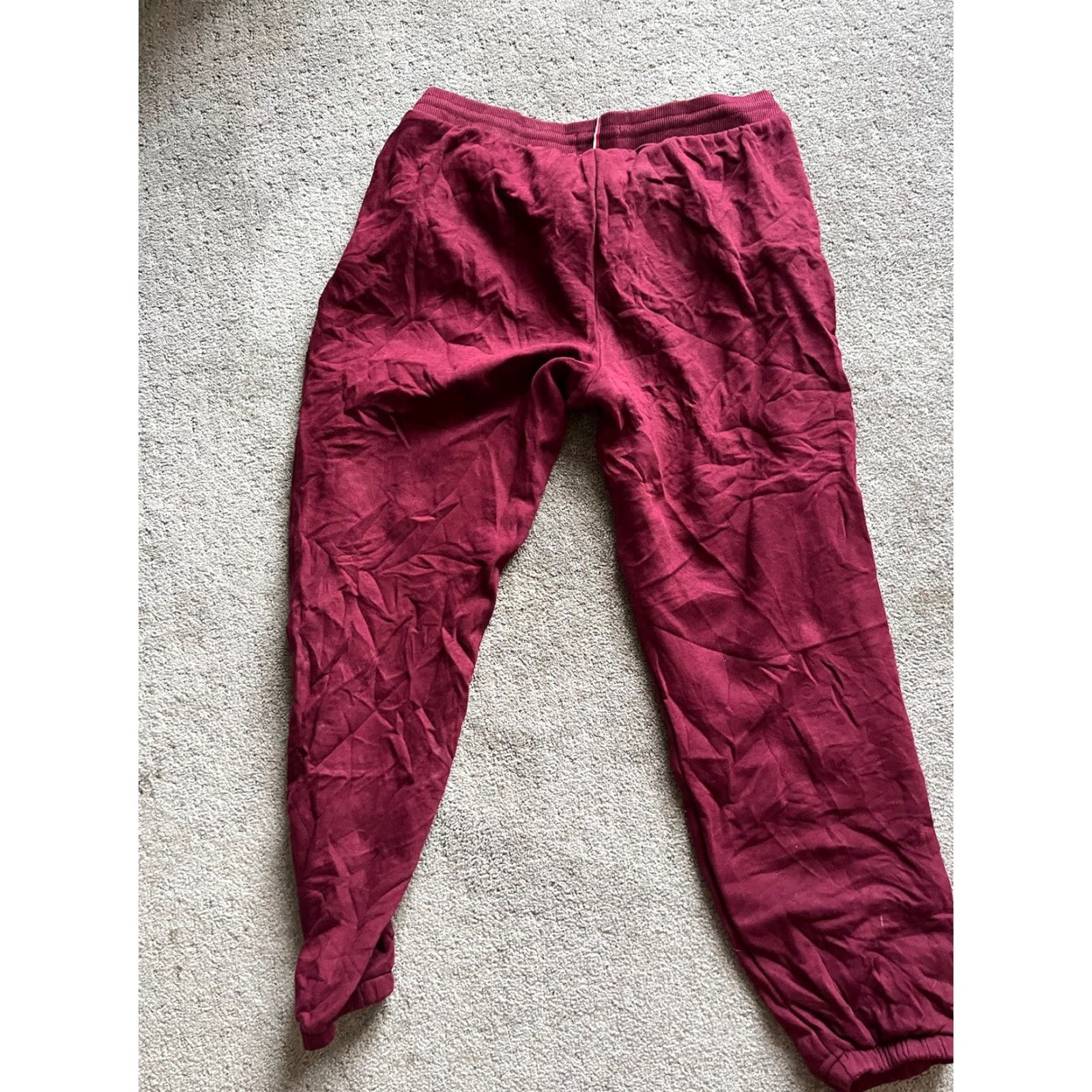 Tommy Hilfiger TOMMY HILFIGER Women's Joggers Sweatpants M Maroon Drawstring Spell Out Activewear Sports Size 32" / US 10 / IT 46 - 3 Thumbnail