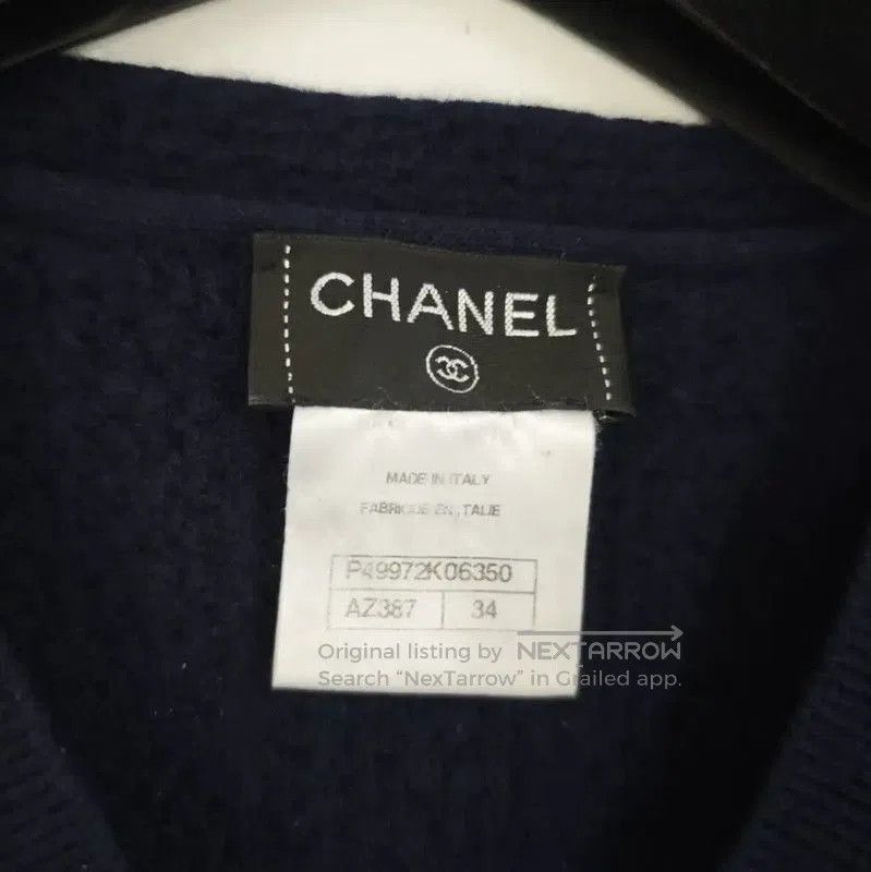 Chanel Chanel Winter Deep Blue Cashmere Sweater . Size S / US 4 / IT 40 - 6 Thumbnail
