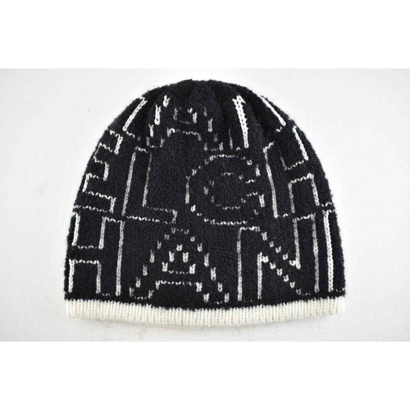 Chanel Chanel Letter Cashmere Wool Silk Knit Beanie Winter Hat Size ONE SIZE - 2 Thumbnail