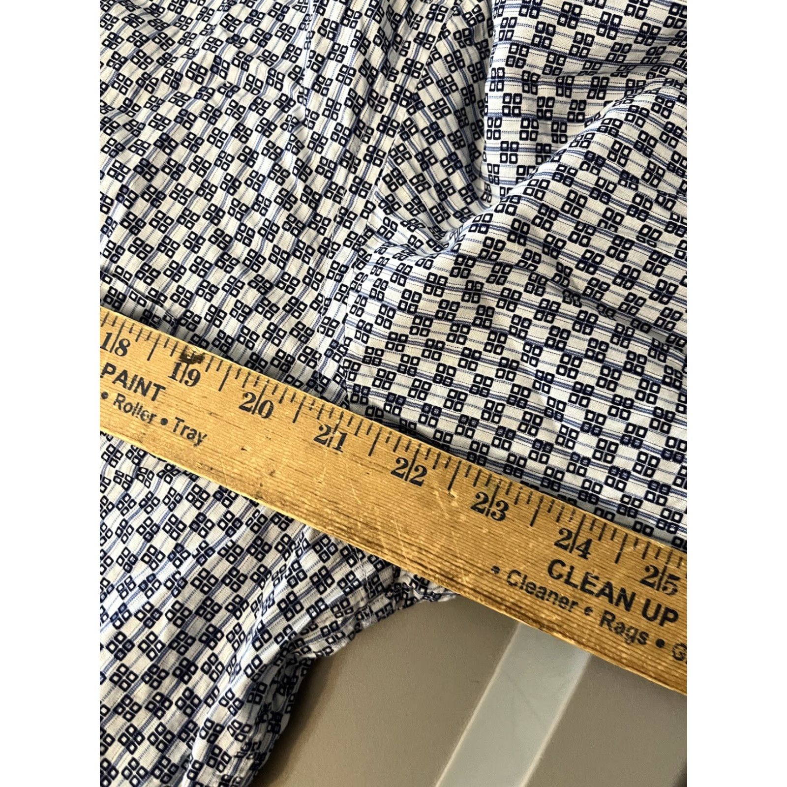 BUGATCHI Bugatchi Uomo Mens Shirt Large Blue Geometric Button Down Long Sleeve Size US L / EU 52-54 / 3 - 5 Thumbnail