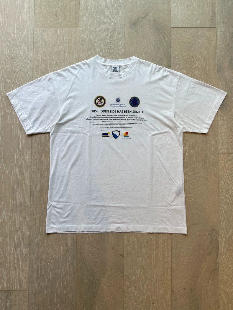 Vetements Dark Web Season Printed T-Shirt