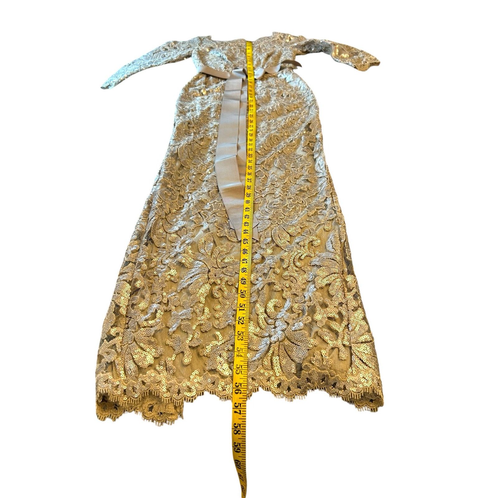 Tadashi Shoji Tadashi Shoji Waverly Sequin Embroidered Gown - Size 2 Size XS / US 0-2 / IT 36-38 - 13 Thumbnail
