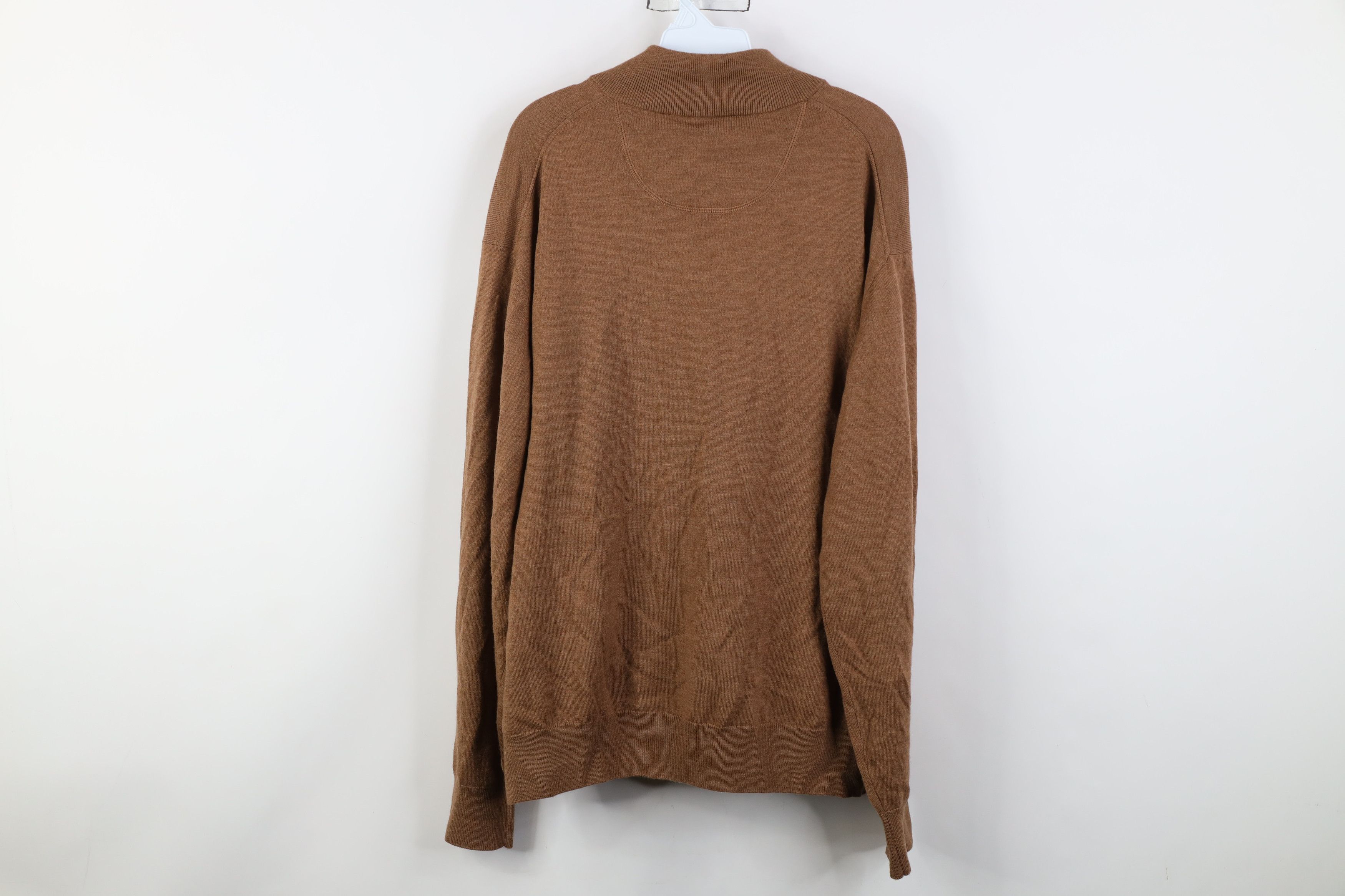 Orvis Vintage Orvis Merino Wool 1/4 Half Zip Pullover Sweater Size US XL / EU 56 / 4 - 11 Thumbnail
