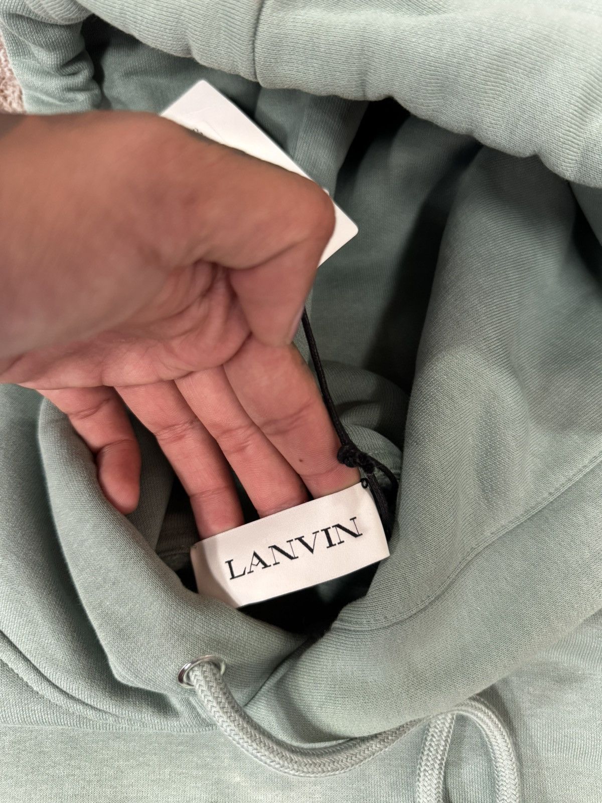 Lanvin Lanvin Green Curb Lace Hoodie Size US M / EU 48-50 / 2 - 6 Thumbnail
