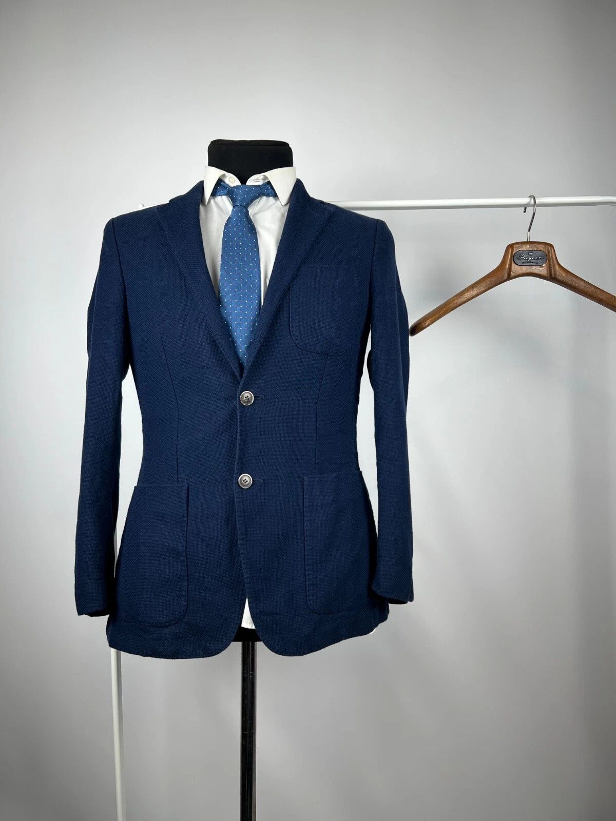 Suitsupply Suitsupply Unlined Navy Blue Patch Pocket Blazer Jacket Size 36R - 1 Thumbnail