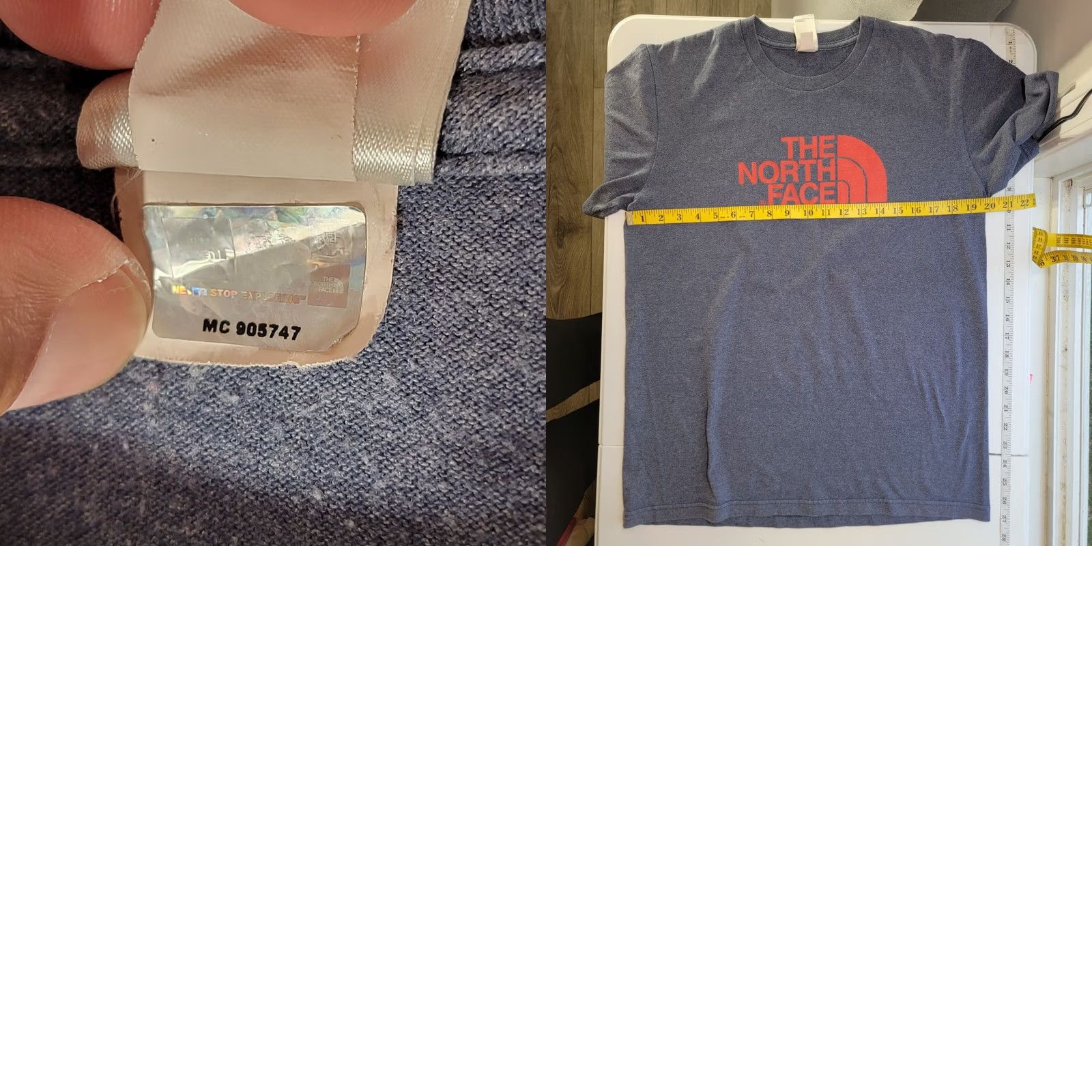 The North Face The North Face Tshirt Mens M Gray Red Logo Shirt Sleeve Crew Neck Gorpcore Size US M / EU 48-50 / 2 - 8 Thumbnail