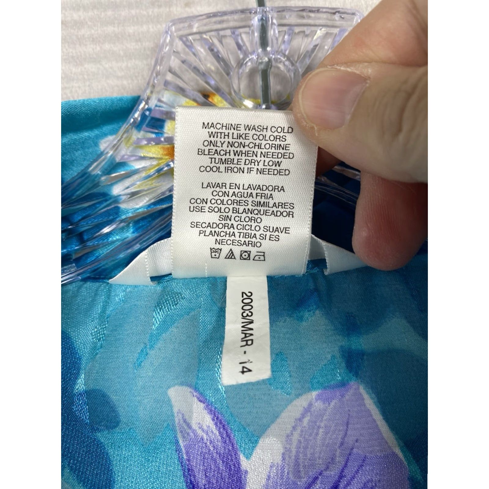 Vintage VINTAGE Secret Treasures Nightgown Womens XL Blue Floral Satin Sleeveless Boho Nightgown Cam i Gown Spring Summer Womens Size ONE SIZE - 4 Thumbnail