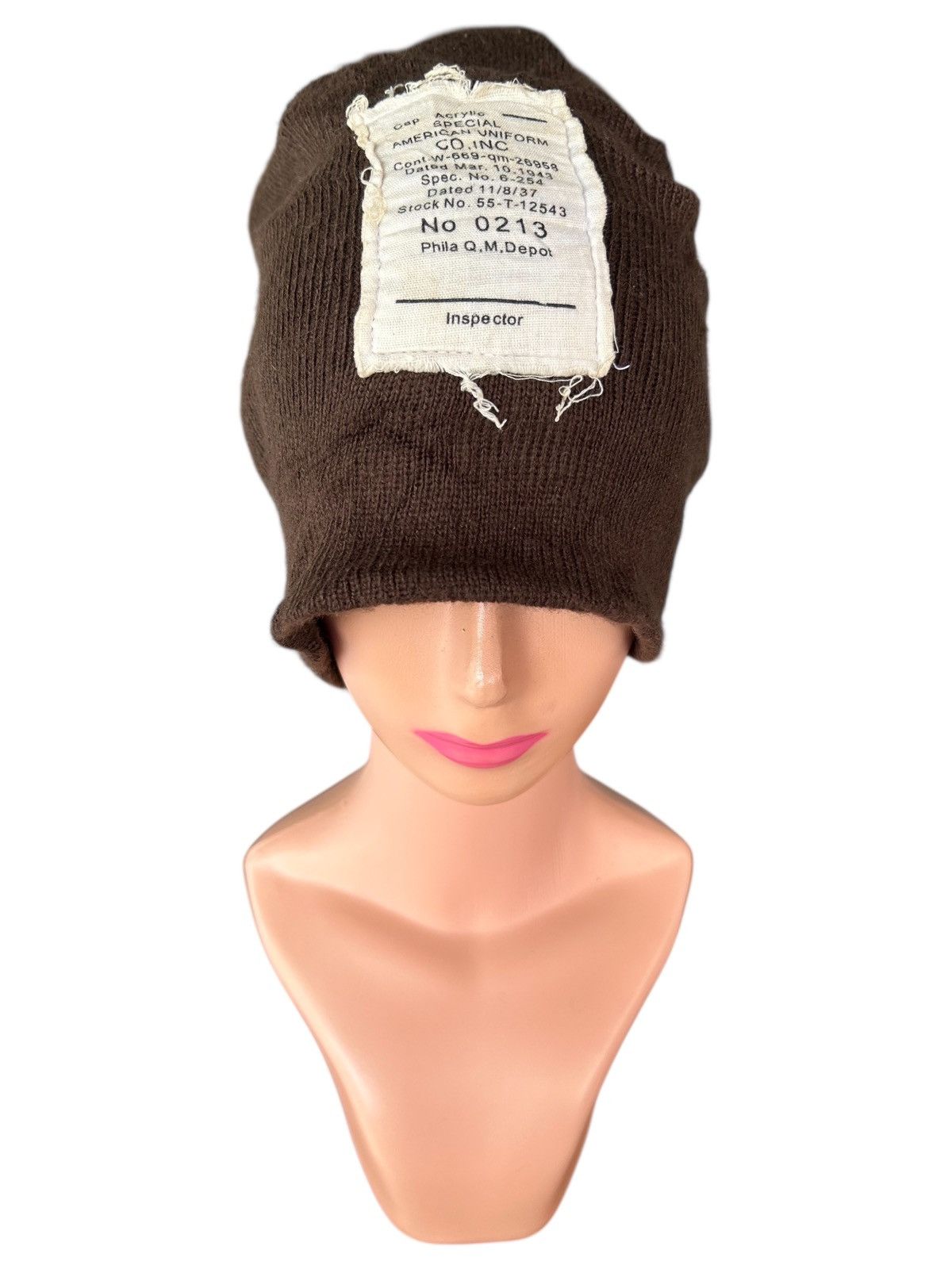 Japanese Brand × Kapital × Vintage Distressed American Uniform Beanie Hats Size ONE SIZE - 1 Thumbnail