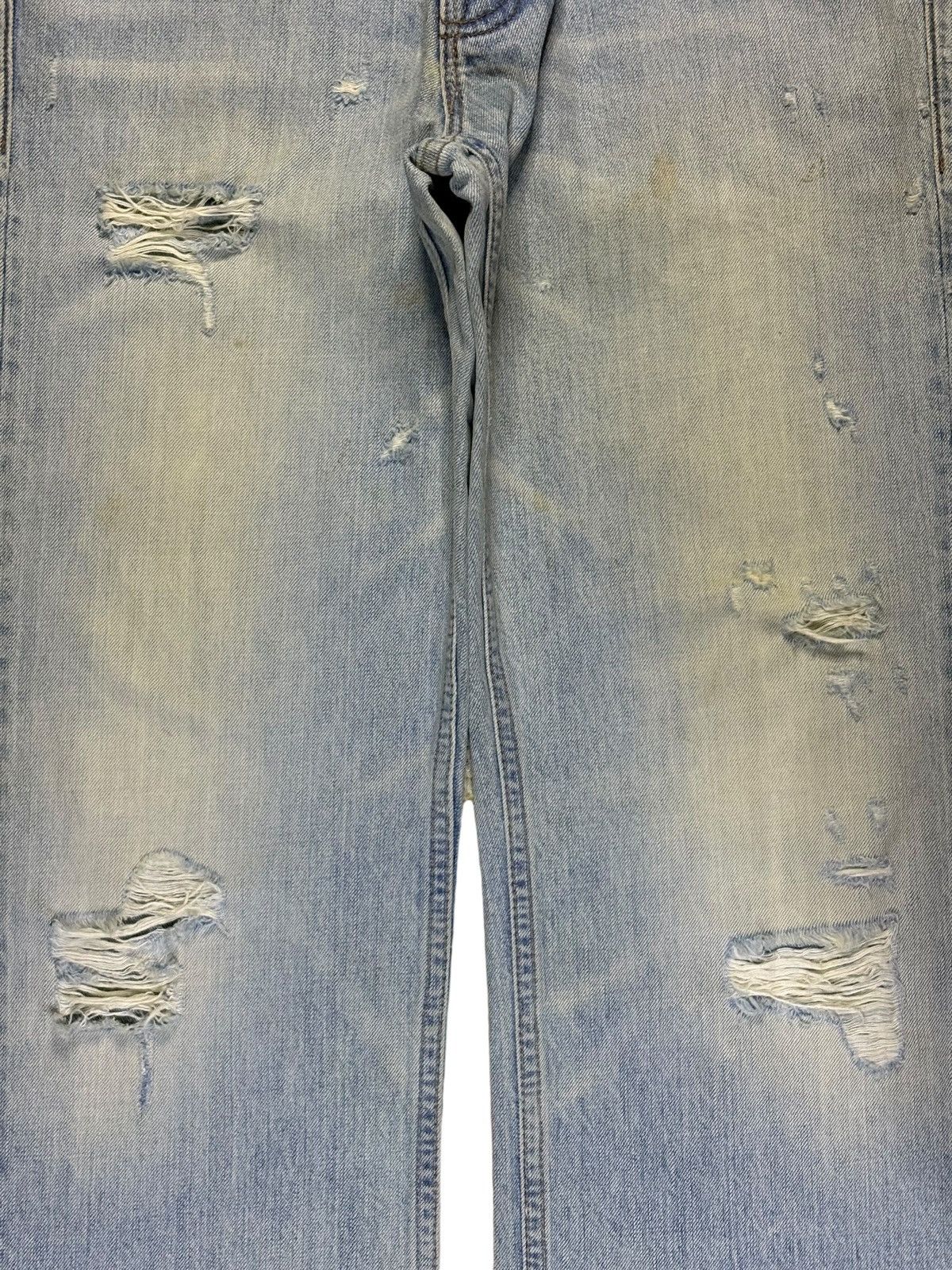Ruehl No. 925 Vintage Ruehl Button Fly Bleached Distress Loose Baggy Jeans Size US 35 - 5 Thumbnail
