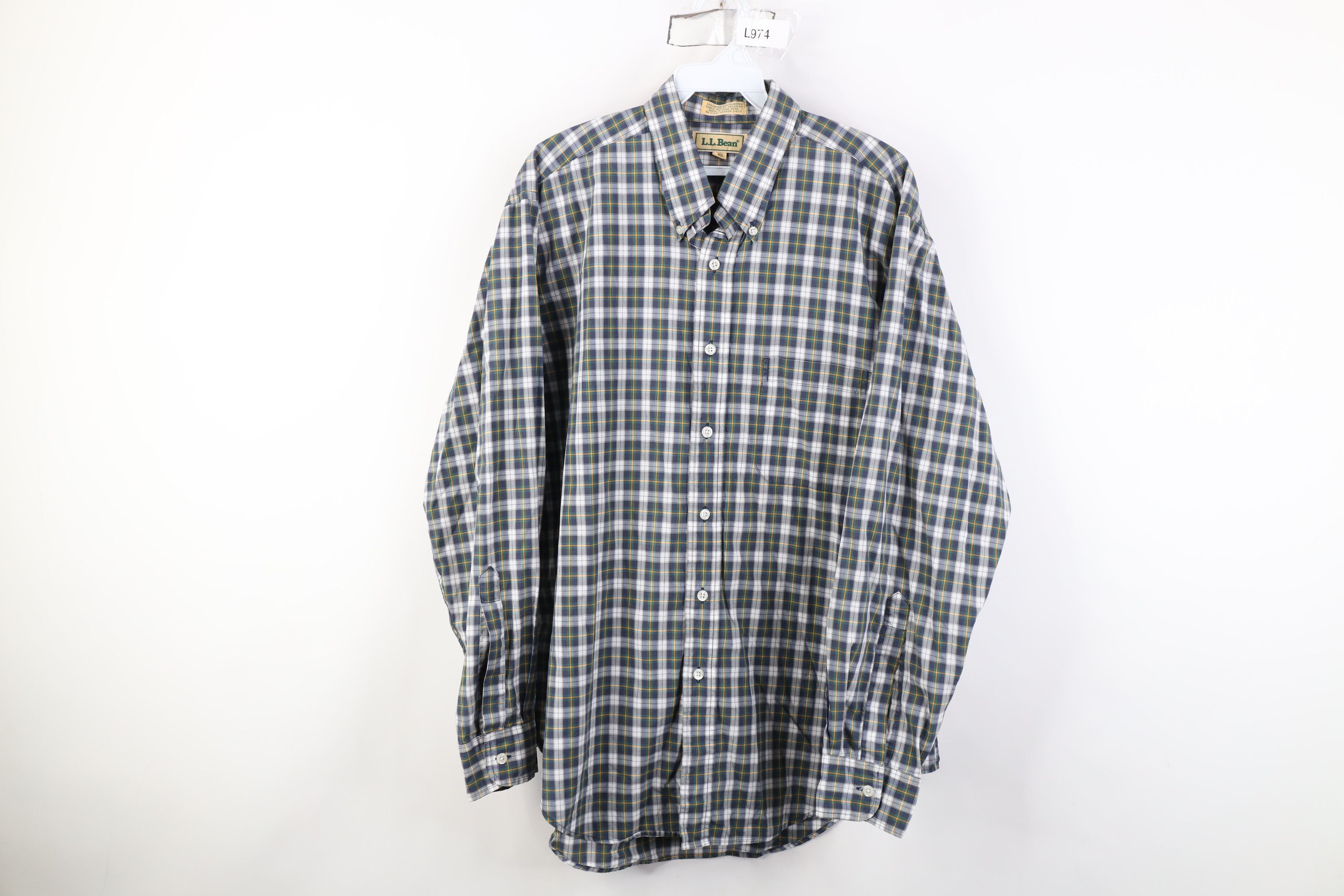 L.L. Bean Vintage 80s 90s LL Bean Needle Collared Button Down Shirt Size US M / EU 48-50 / 2 - 1 Thumbnail