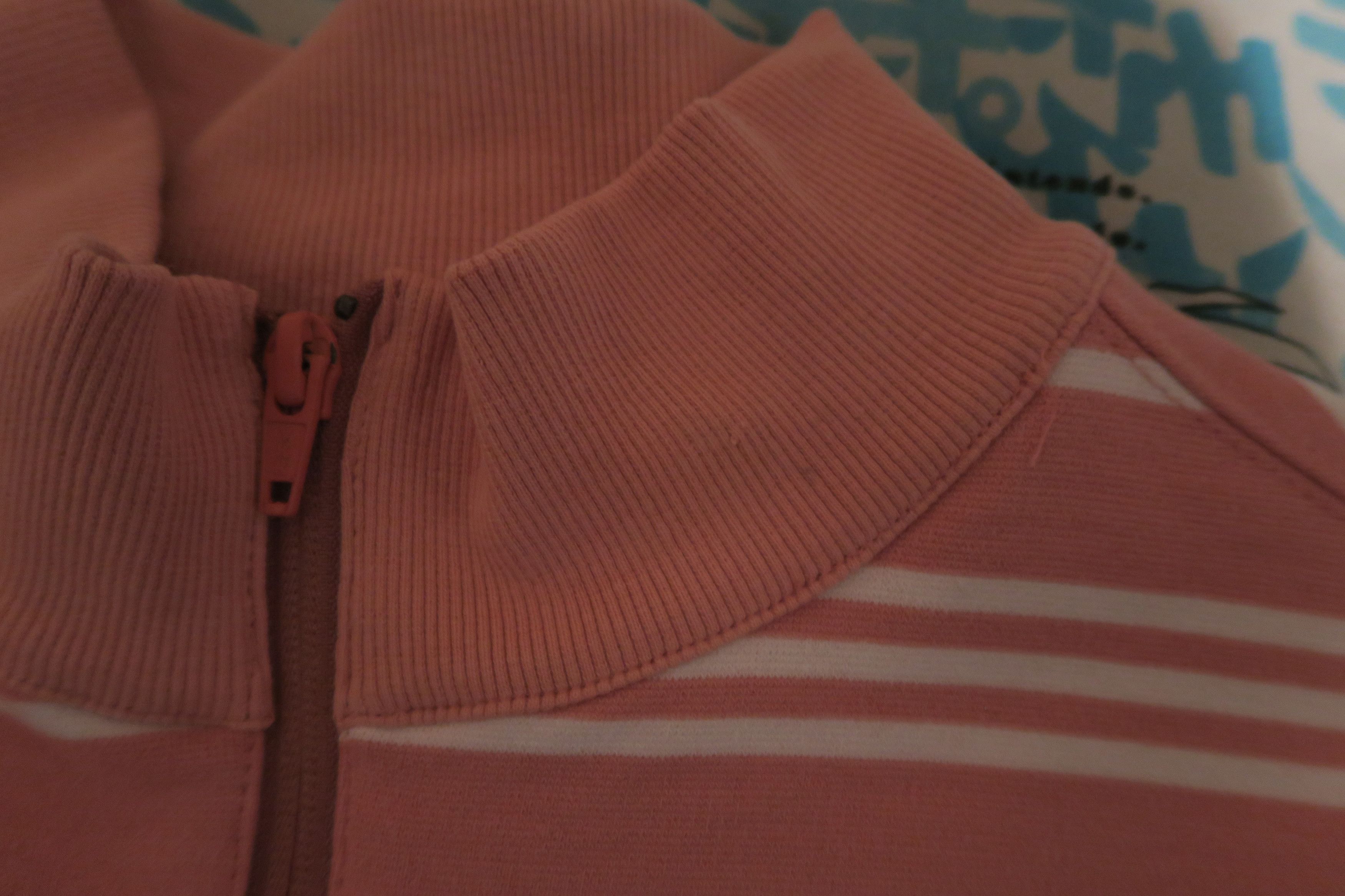Malbon Malbon Golf Bon Striped 1/4 Zip Pullover Coral Pink Size US L / EU 52-54 / 3 - 4 Thumbnail