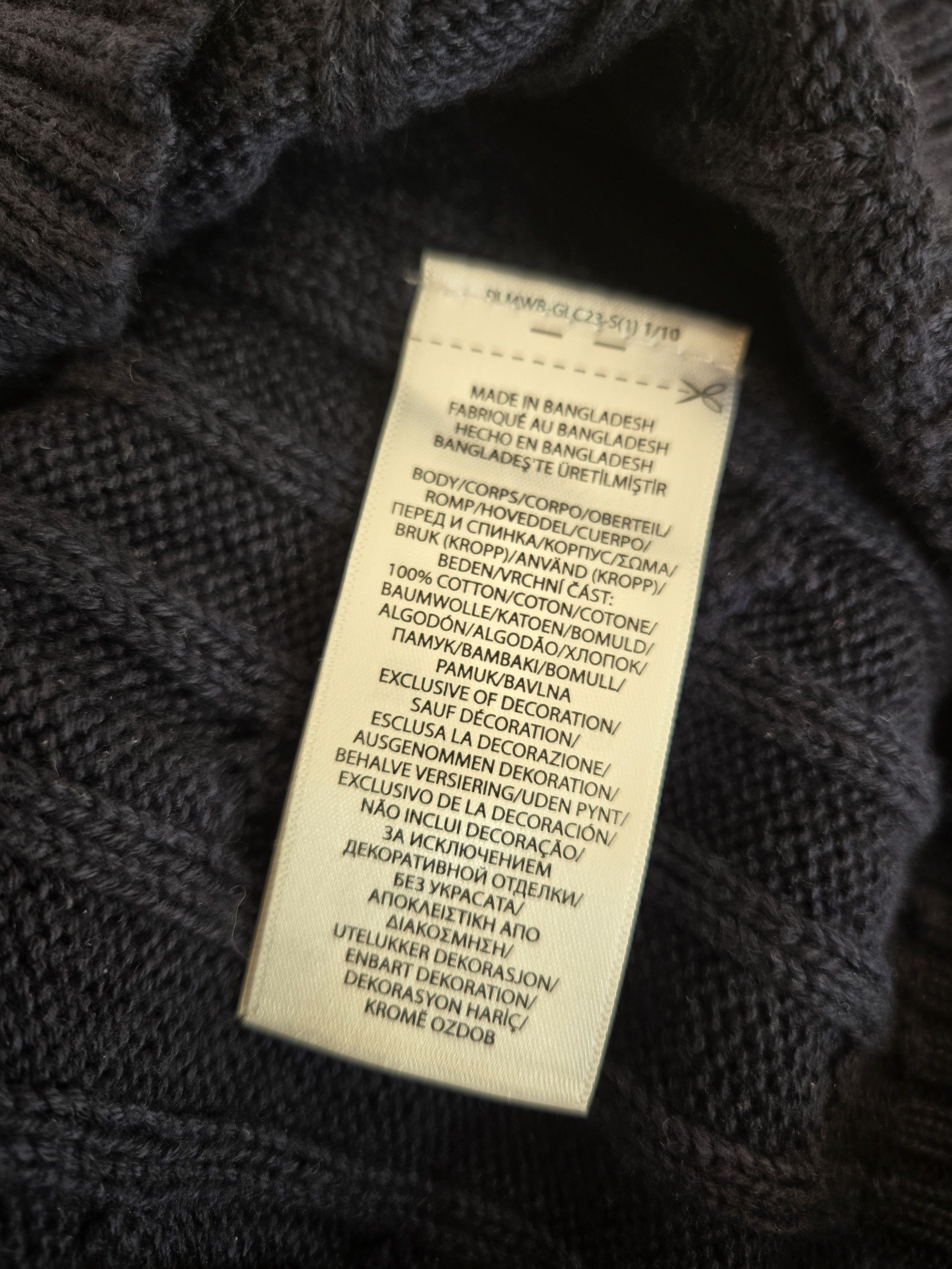 Ralph Lauren POLO RALPH LAUREN | Navy Blue Cable Knit Sweater XS Size XS / US 0-2 / IT 36-38 - 8 Thumbnail