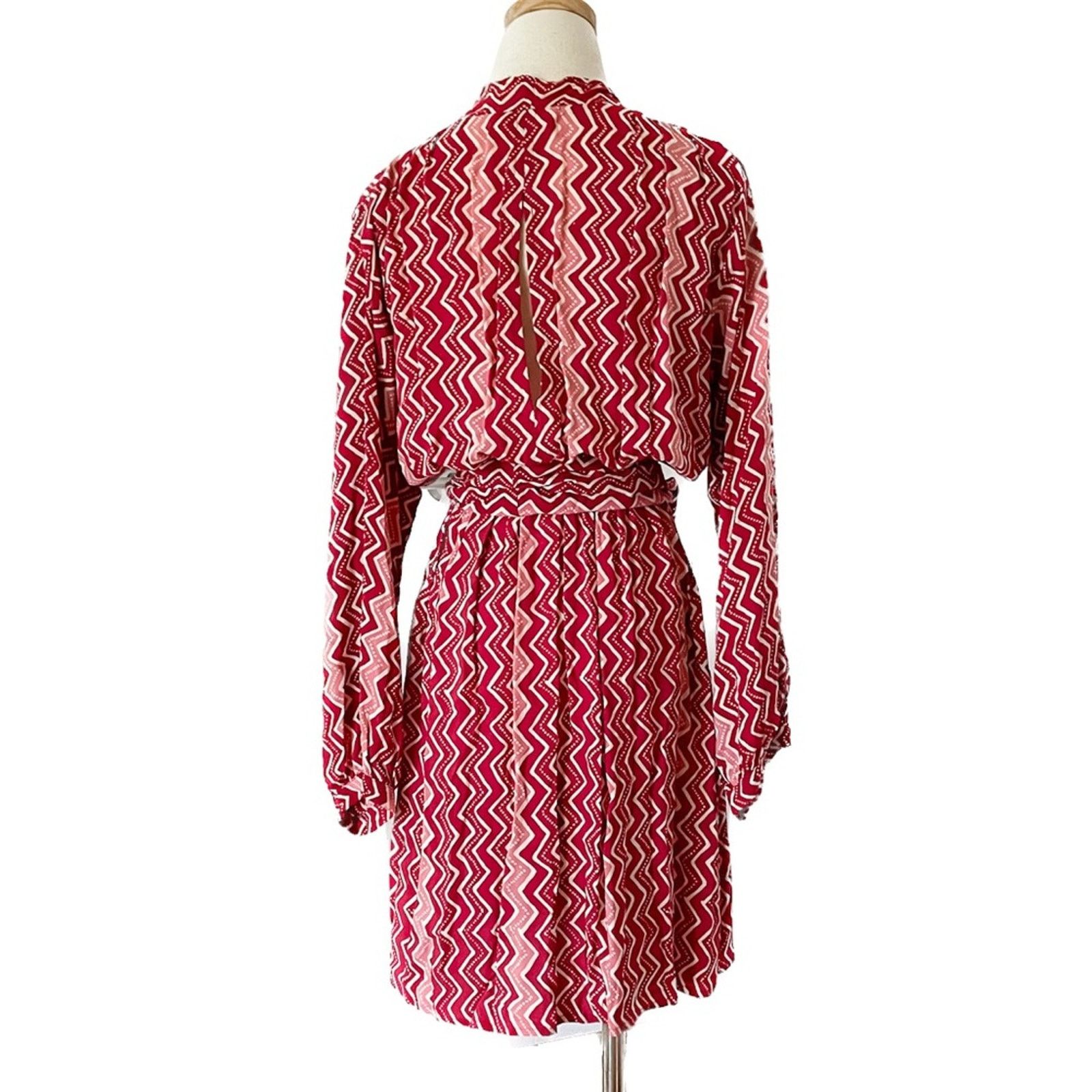 Natalie Martin Natalie Martin Nico L/S Mini batik long sleeve wrap dress M Size M / US 6-8 / IT 42-44 - 7 Thumbnail