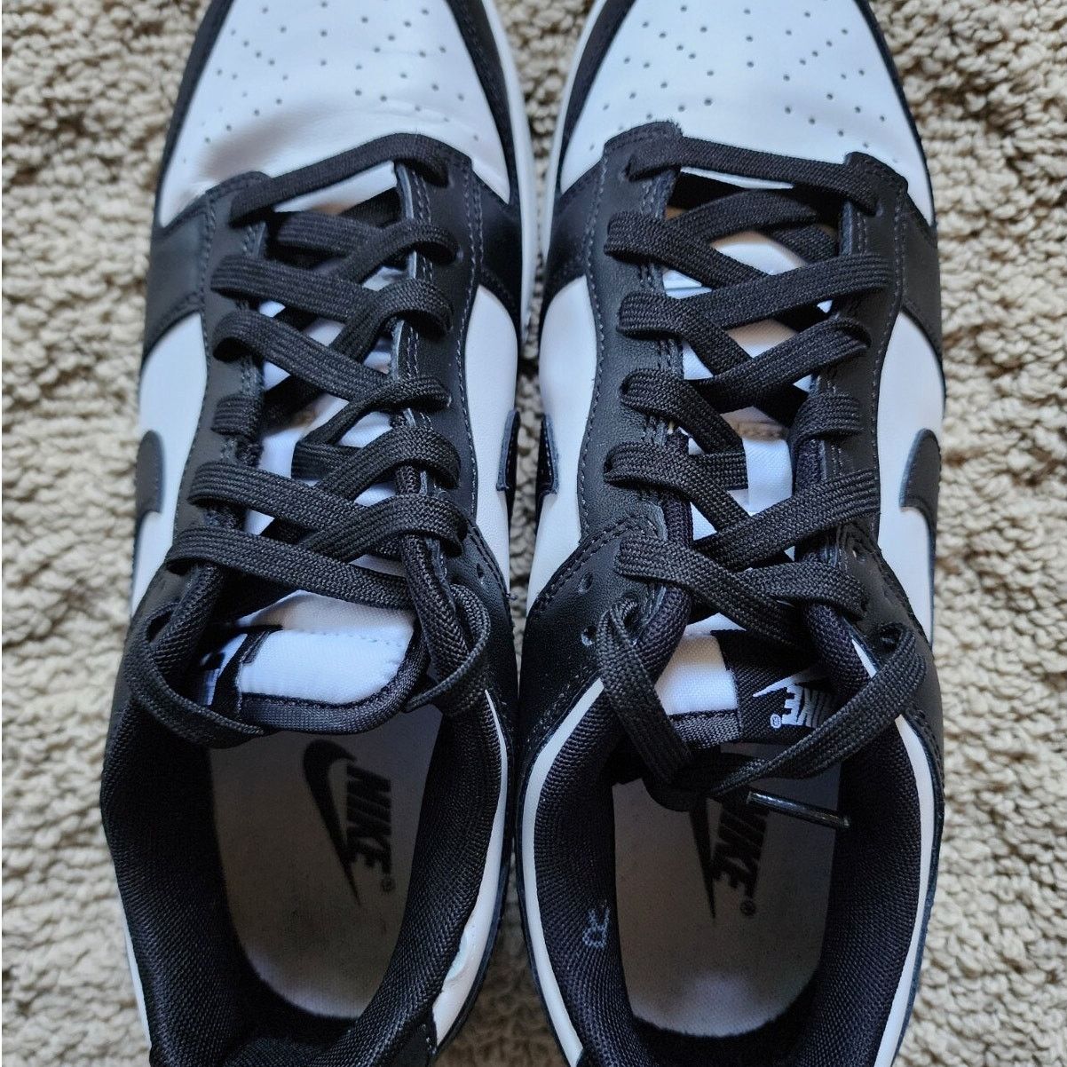 Nike Nike Dunk Low Black White Pre-Owned Sz 10 Size US 10 / EU 43 - 5 Thumbnail