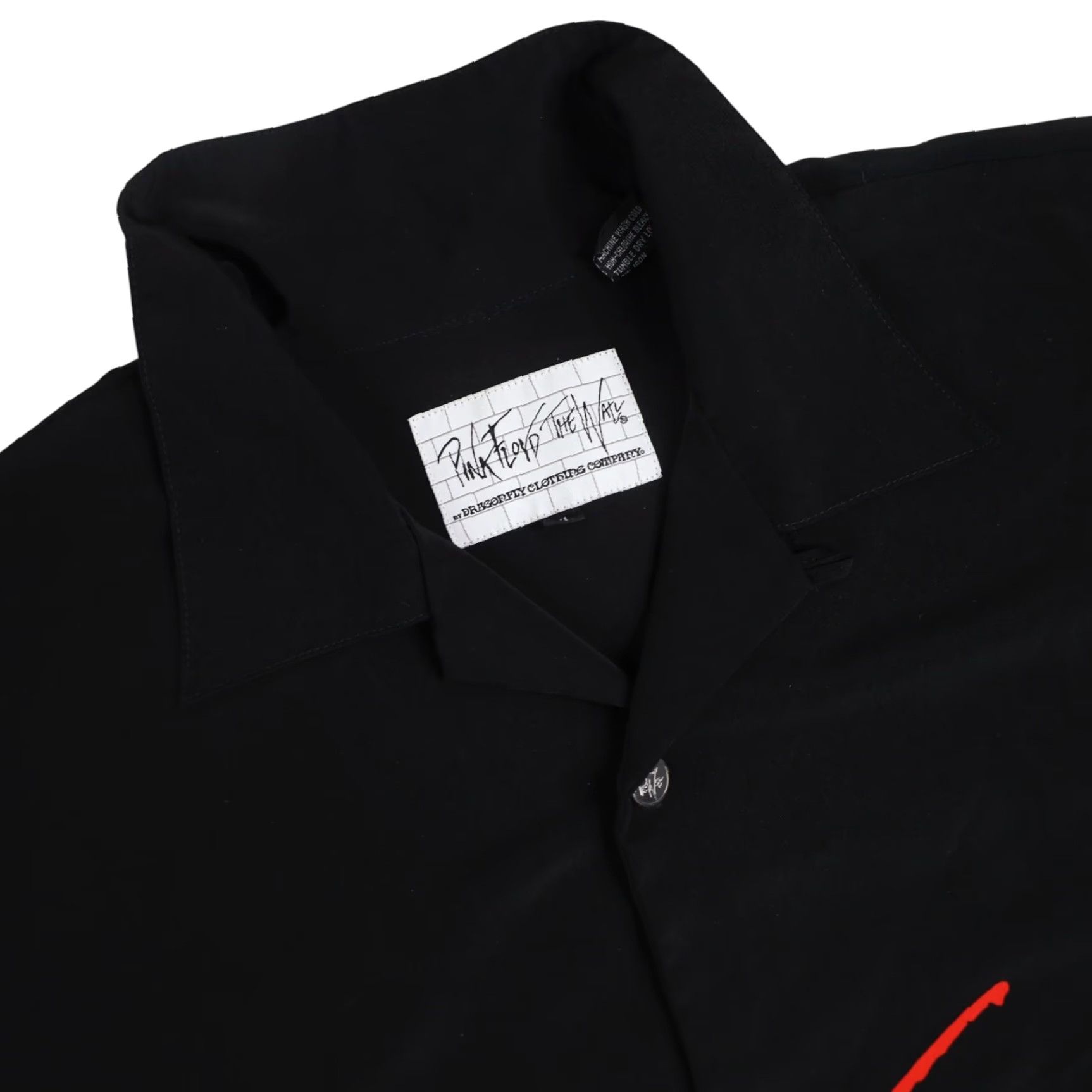 Vintage VINTAGE Dragonfly Shirt XL Men Black TV Button Up Pink Floyd The Wall Y2k Dragonfly Pink Floyd The Wall TV Button Up Shirt XL Mens Black Size US XL / EU 56 / 4 - 5 Thumbnail