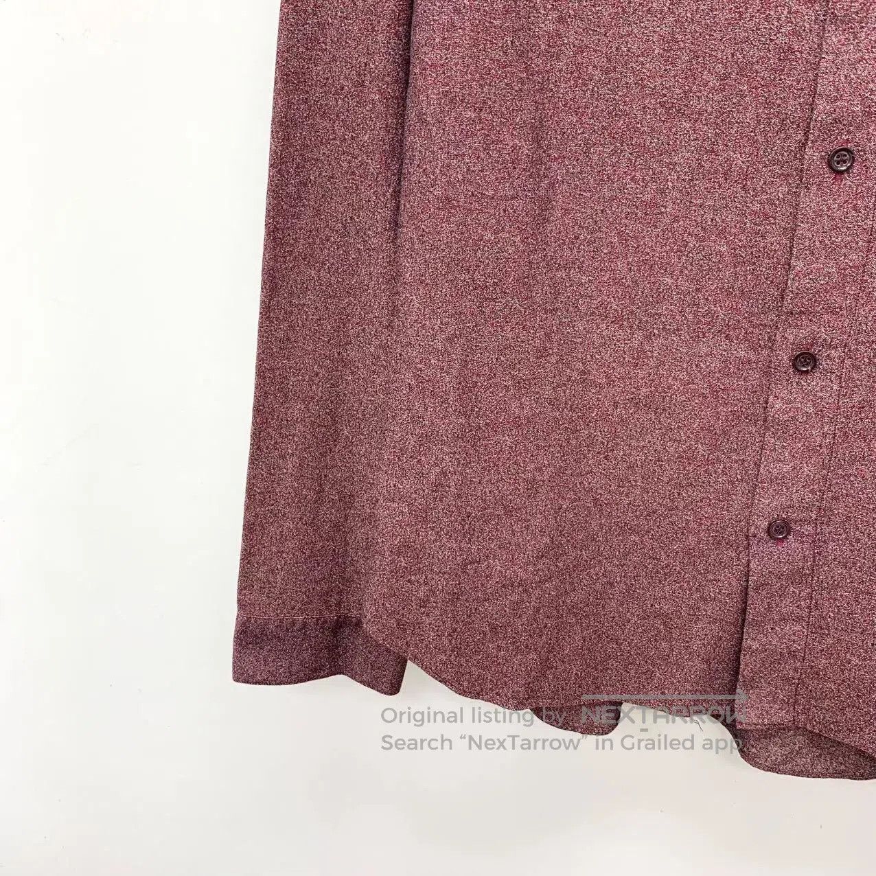 Dior Dior Burgundy Cotton Collared Long-Sleeve Shirt. Size US S / EU 44-46 / 1 - 4 Thumbnail