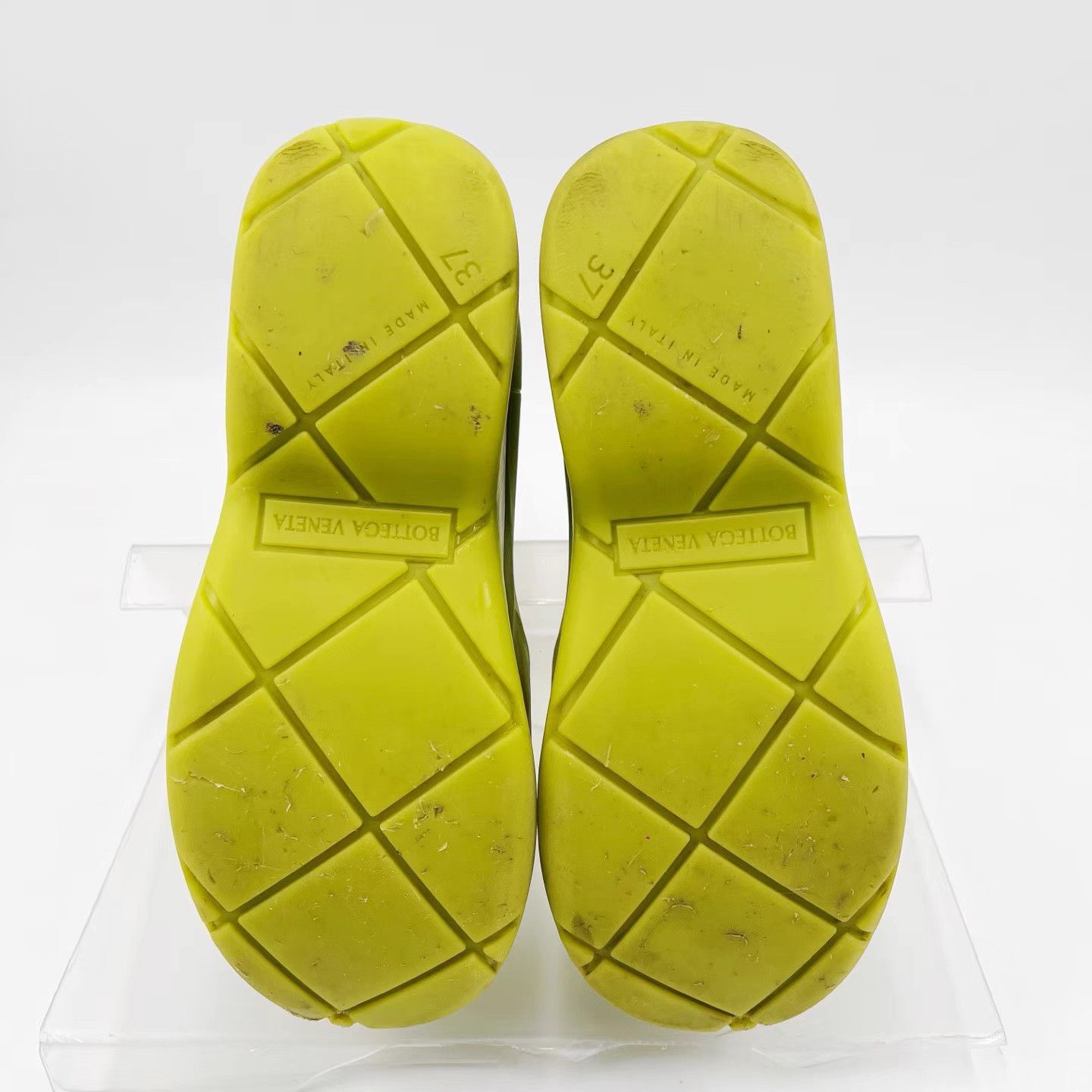 Bottega Veneta Bottega Veneta Fluorescent Green Puddle Rubber Boots K12 Size US 7 / IT 37 - 6 Thumbnail