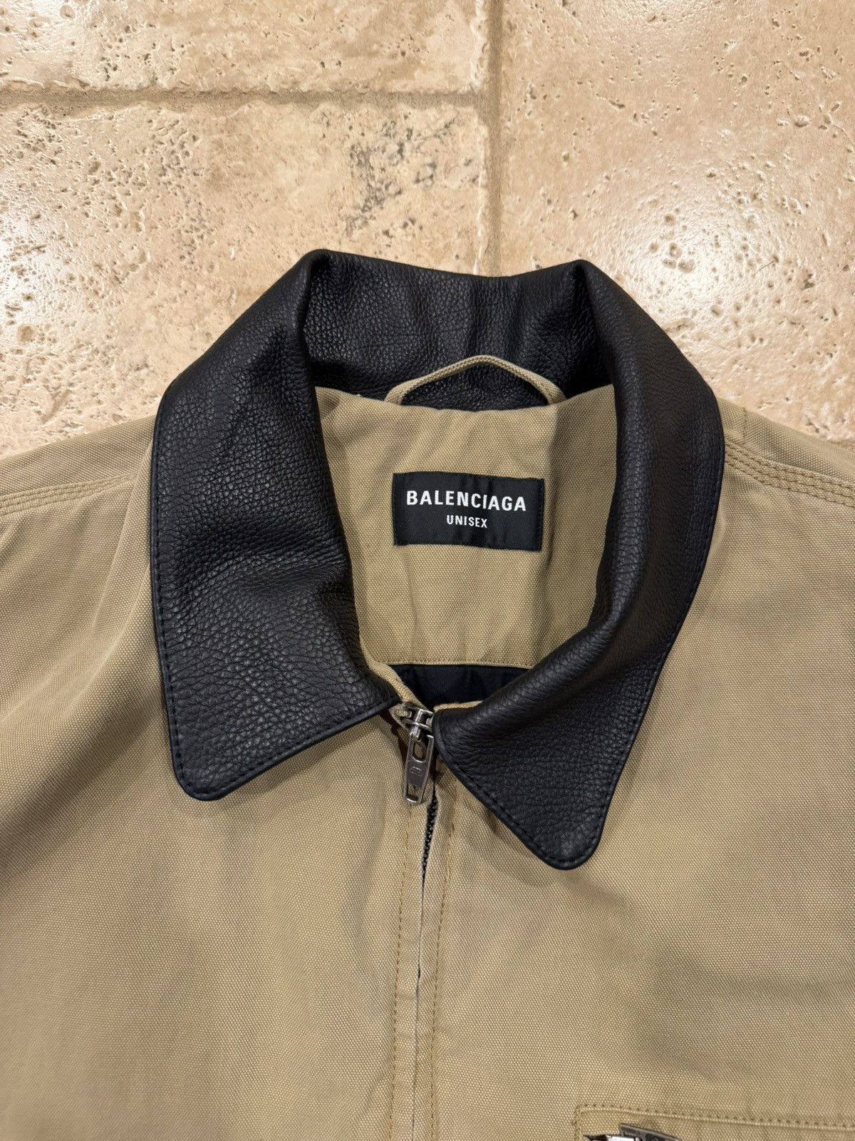 Balenciaga Balenciaga FW21 Demna Canvas Oversized Worker Jacket Size US S / EU 44-46 / 1 - 9 Thumbnail
