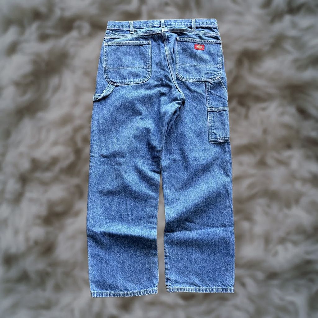 Dickies Dickies Jeans Baggy Y2K Carpenter 36x30 Blue Medium Wash Relaxed Denim Workwear Mens Regular Straight Fit Hats? Size US 36 / EU 52 - 1 Thumbnail