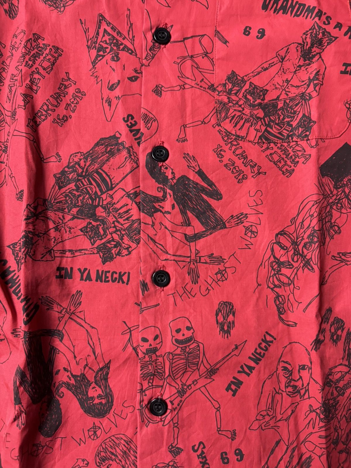 Hysteric Glamour 2018 Hysteric Glamour ‘Thee Hysteric XXX’ Full Print Shirt Size US M / EU 48-50 / 2 - 4 Thumbnail