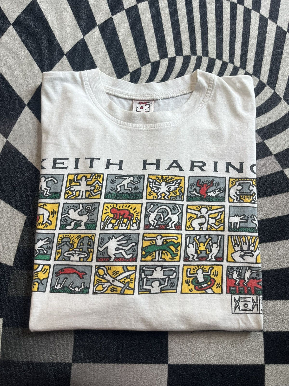 Arts & Science Vintage KEITH HARRING 90’s By X-Body Tshirt Size US XL / EU 56 / 4 - 1 Thumbnail