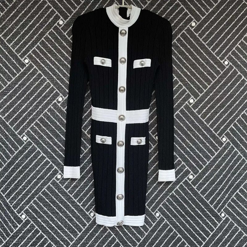 Balmain Balmain Women's Black Spring Autumn Dress 0089 Size S / US 4 / IT 40 - 1 Thumbnail