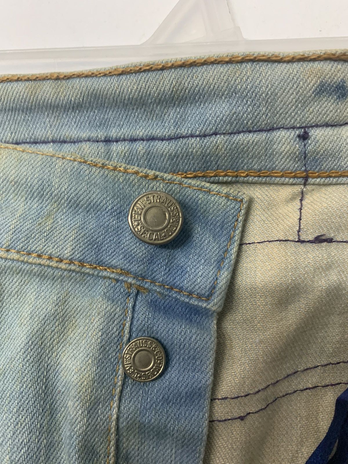 Levi's Vintage Clothing Rare Levi's Engineered Jeans Acid Washed Printed Mens Jeans Size US 35 - 5 Thumbnail