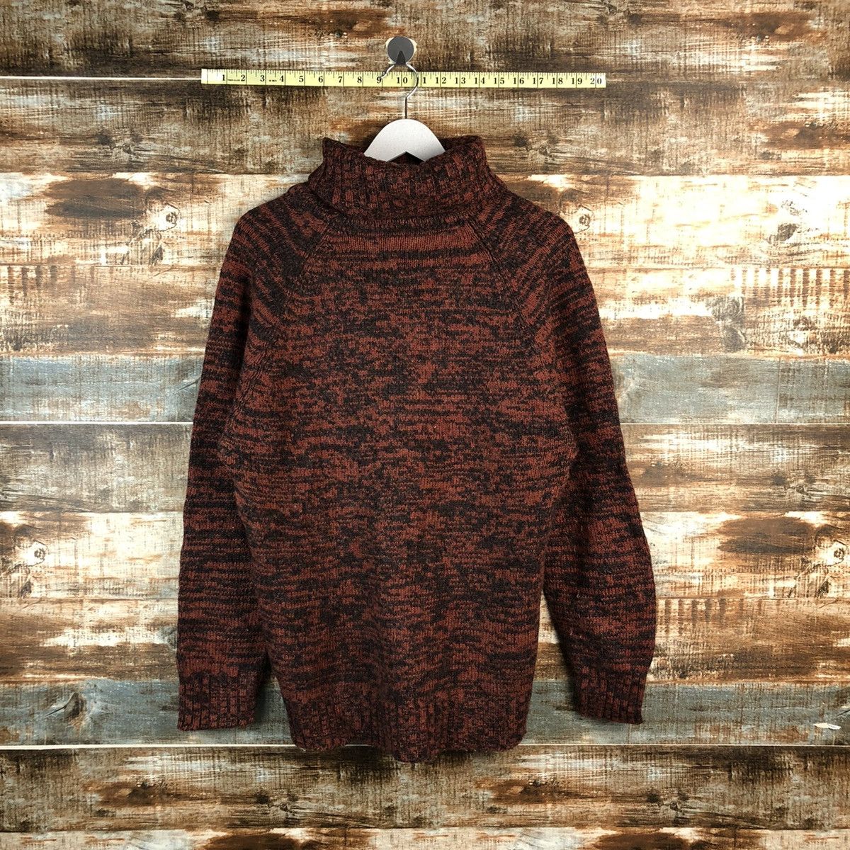 Homespun Knitwear × Japanese Brand Japanese Brand Turtle Neck Orange Knitwear #A2495 Size M / US 6-8 / IT 42-44 - 1 Thumbnail