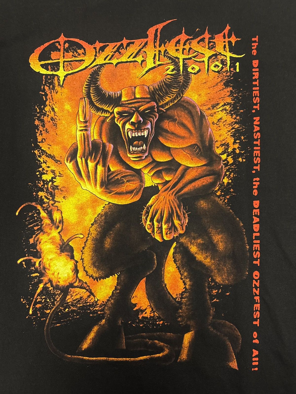 Band Tees Vintage 2001 Ozzfest Ozzy Osbourne Black Sabbath Tool Tee Size US S / EU 44-46 / 1 - 2 Thumbnail