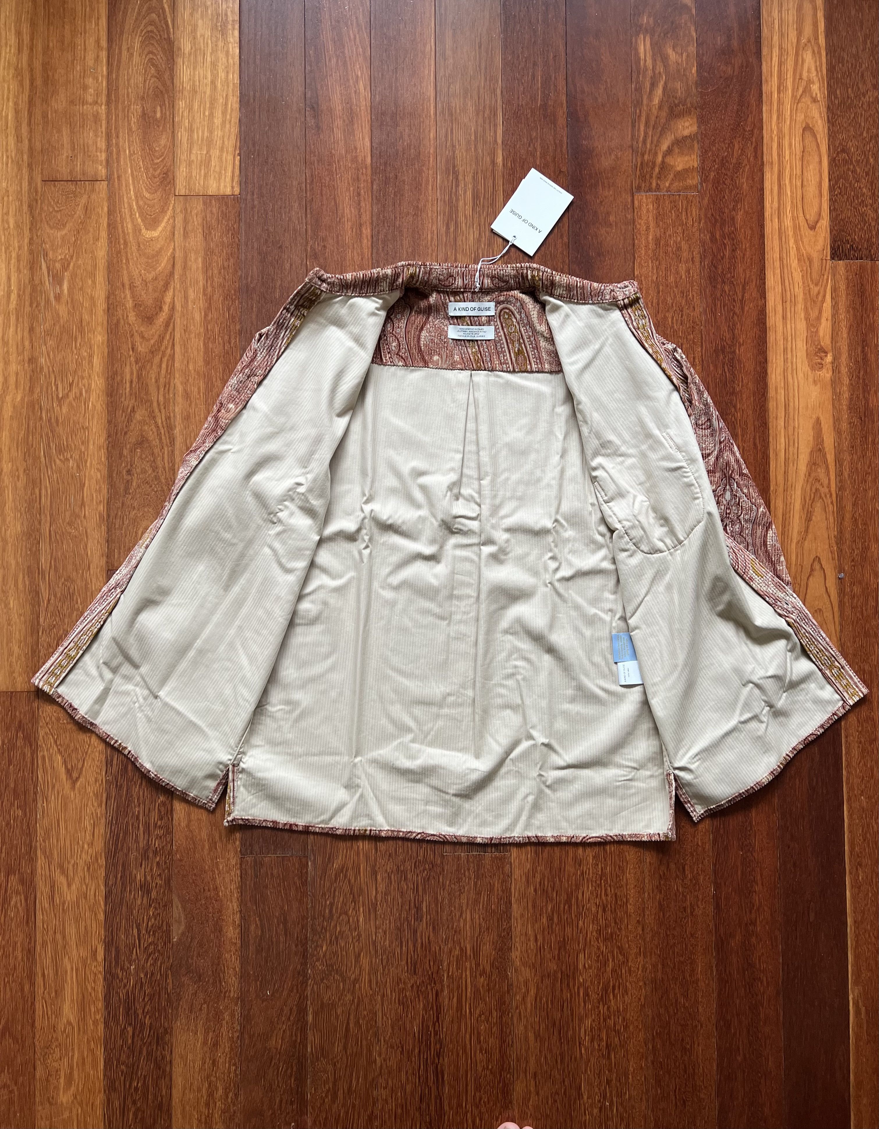 A Kind Of Guise 💚 AW23 A Kind Of Guise Gusto Shirt Paisley Corduroy NEW Size US M / EU 48-50 / 2 - 3 Thumbnail