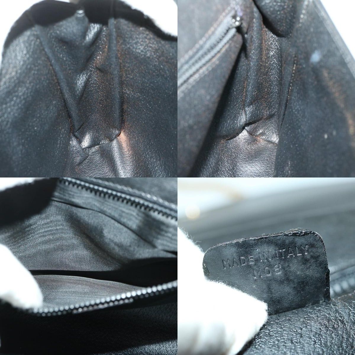 Celine CELINE Chain Shoulder Bag Leather Black Size ONE SIZE - 12 Thumbnail