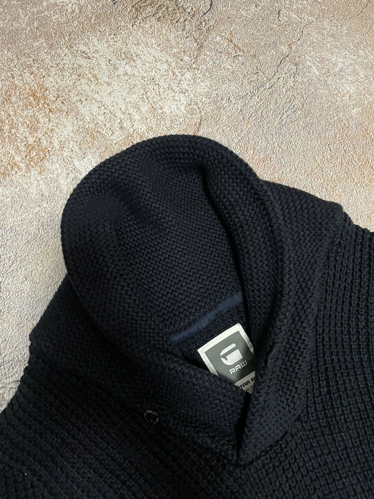 G-Star Vintage Gstar Heavy Cotton Knit Black Sweater Size US S / EU 44-46 / 1 - 6 Thumbnail