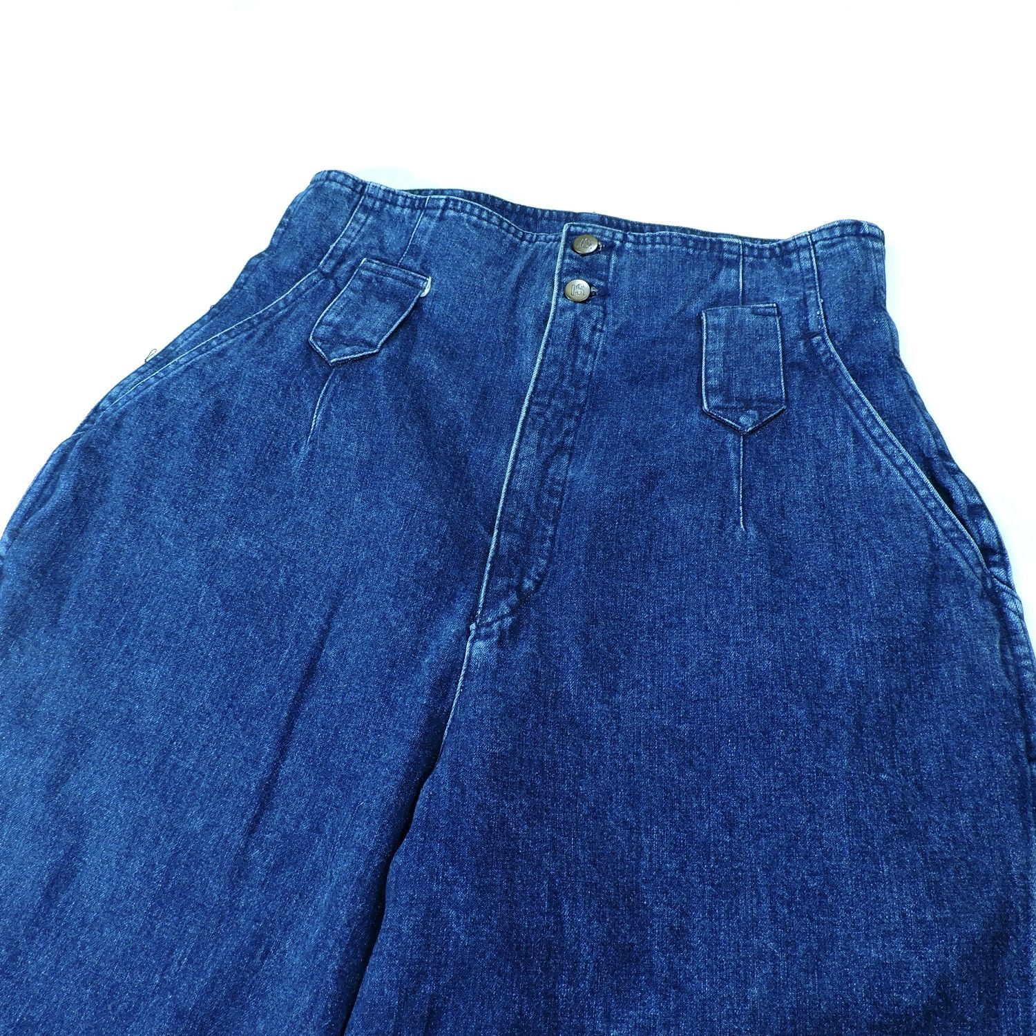 Issey Miyake ISSEY MIYAKE HIGH WAIST TAPERED DENIM LONG PANTS Size 29" - 8 Thumbnail