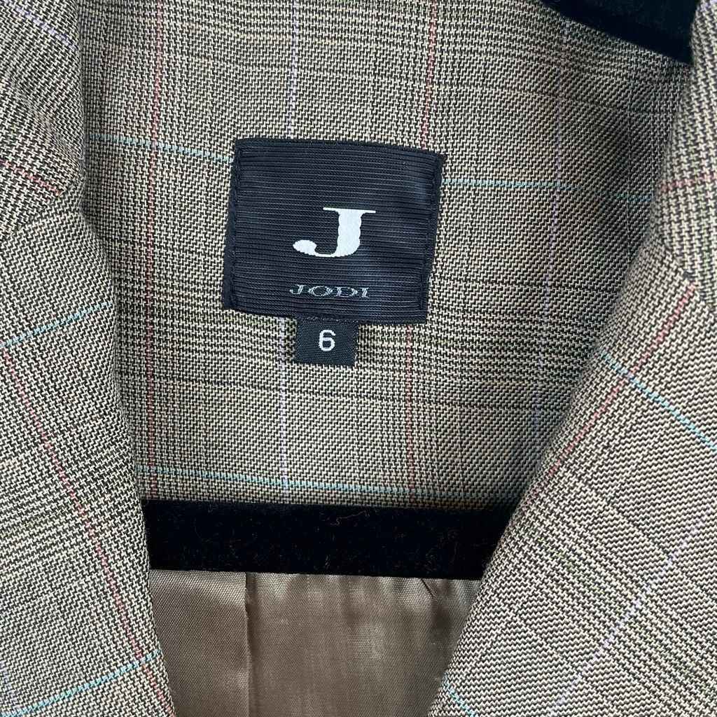 Vintage Vintage J Jodi Embroidered Plaid Pantsuit Olive Size 6 (048) Size M / US 6-8 / IT 42-44 - 11 Thumbnail