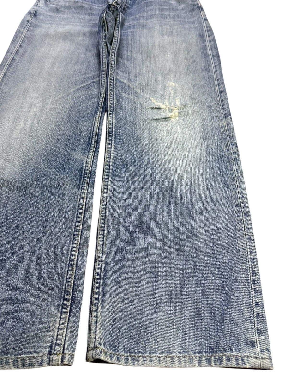 LVC × Levi's × Levi's Vintage Clothing Vintage 90s Levis 503 Faded Distressed Ripped Baggy Jeans Size US 31 - 7 Thumbnail