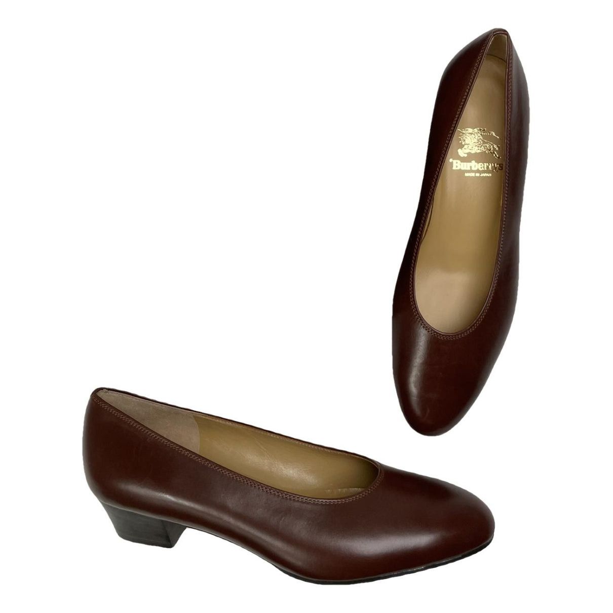 Burberry Brown Leather Flat Size US 7 / IT 37 - 1 Thumbnail
