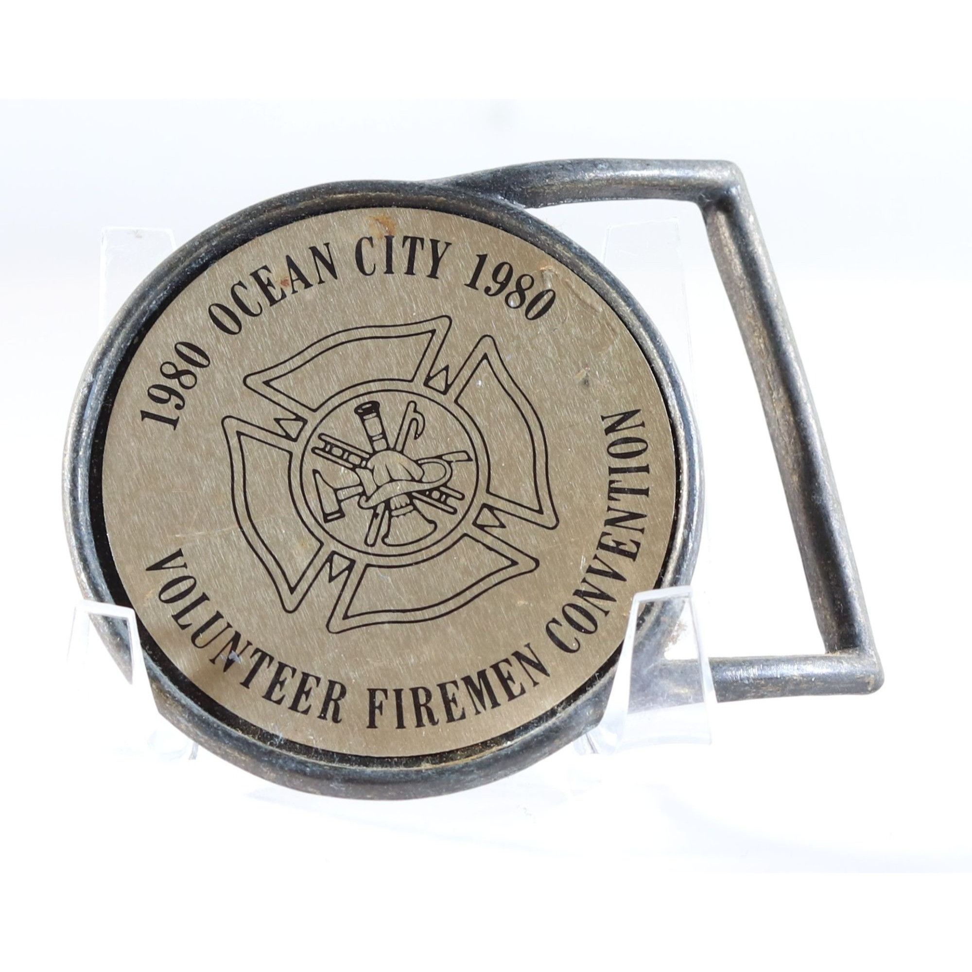 Vintage Belt Buckle Ocean City Volunteer Firemen Convention Vintage Size ONE SIZE - 1 Thumbnail