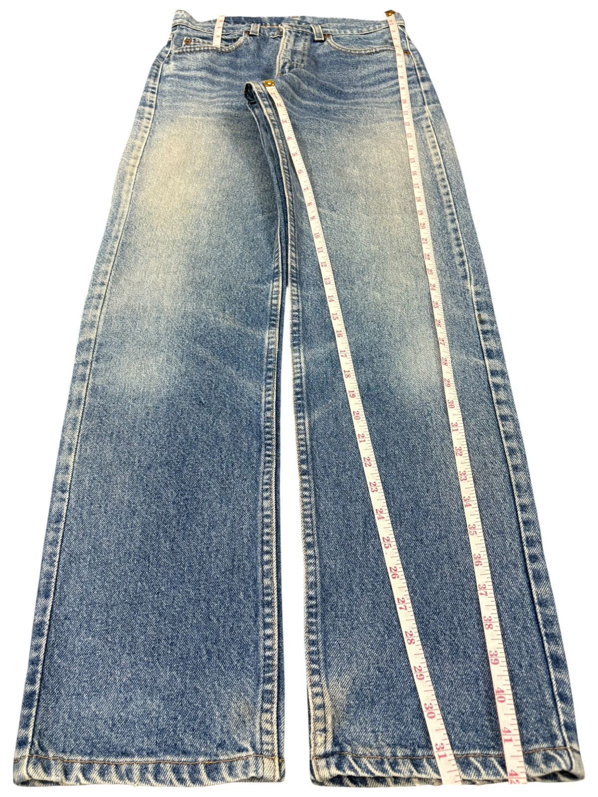 Levi's Vintage 80s Levis 505 Faded Blue Wash Distress Jeans Size US 29 - 9 Thumbnail