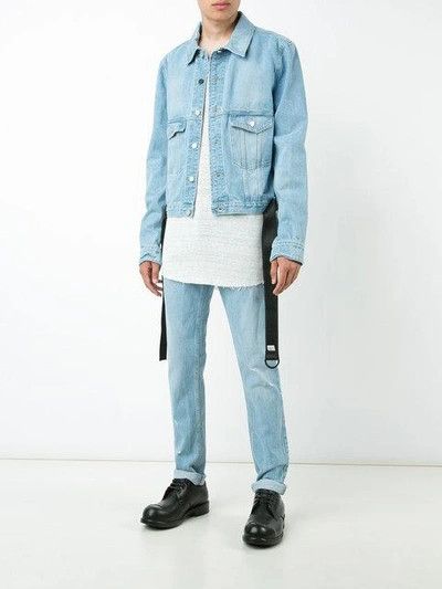 EX INFINITAS EX INFINITAS SKINNY STONEWASH DENIM JEANS. SZ 26 Size US 26 / EU 42 - 3 Thumbnail