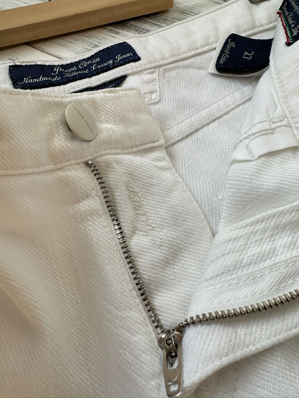 Jacob Cohen JACOB COHEN Karen Luxury Hand Made Pants Cotton Lyocell Size 27" / US 4 / IT 40 - 12 Thumbnail