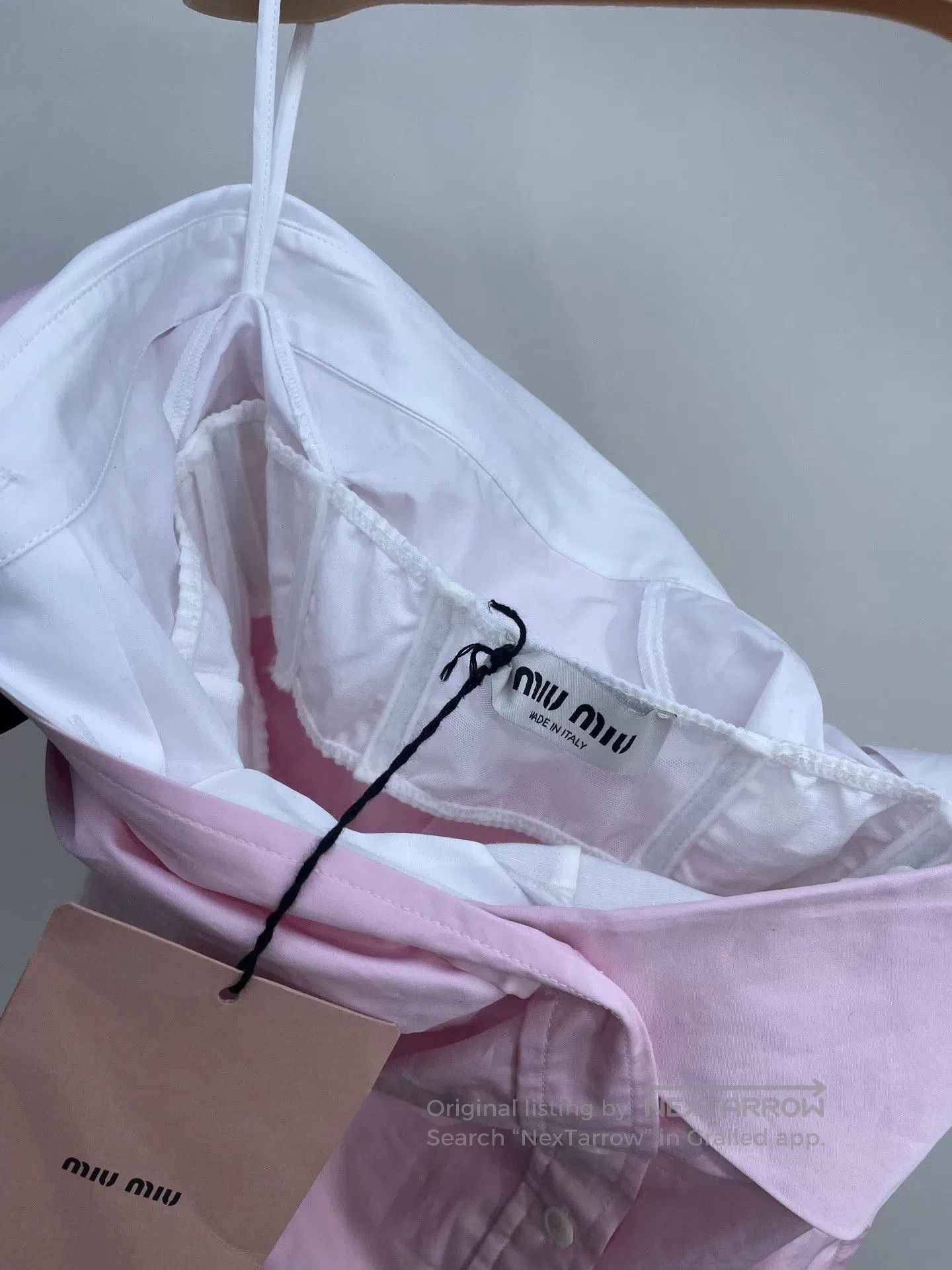 Miu Miu Miu Miu 2025 Pink Irregular Strapless Top. Size XS / US 0-2 / IT 36-38 - 5 Thumbnail