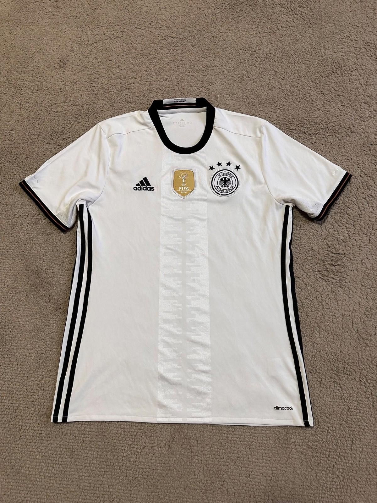 Adidas GERMANY 2015/2016 HOME FOOTBALL SHIRT SOCCER JERSEY ADIDAS L Size US L / EU 52-54 / 3 - 1 Thumbnail