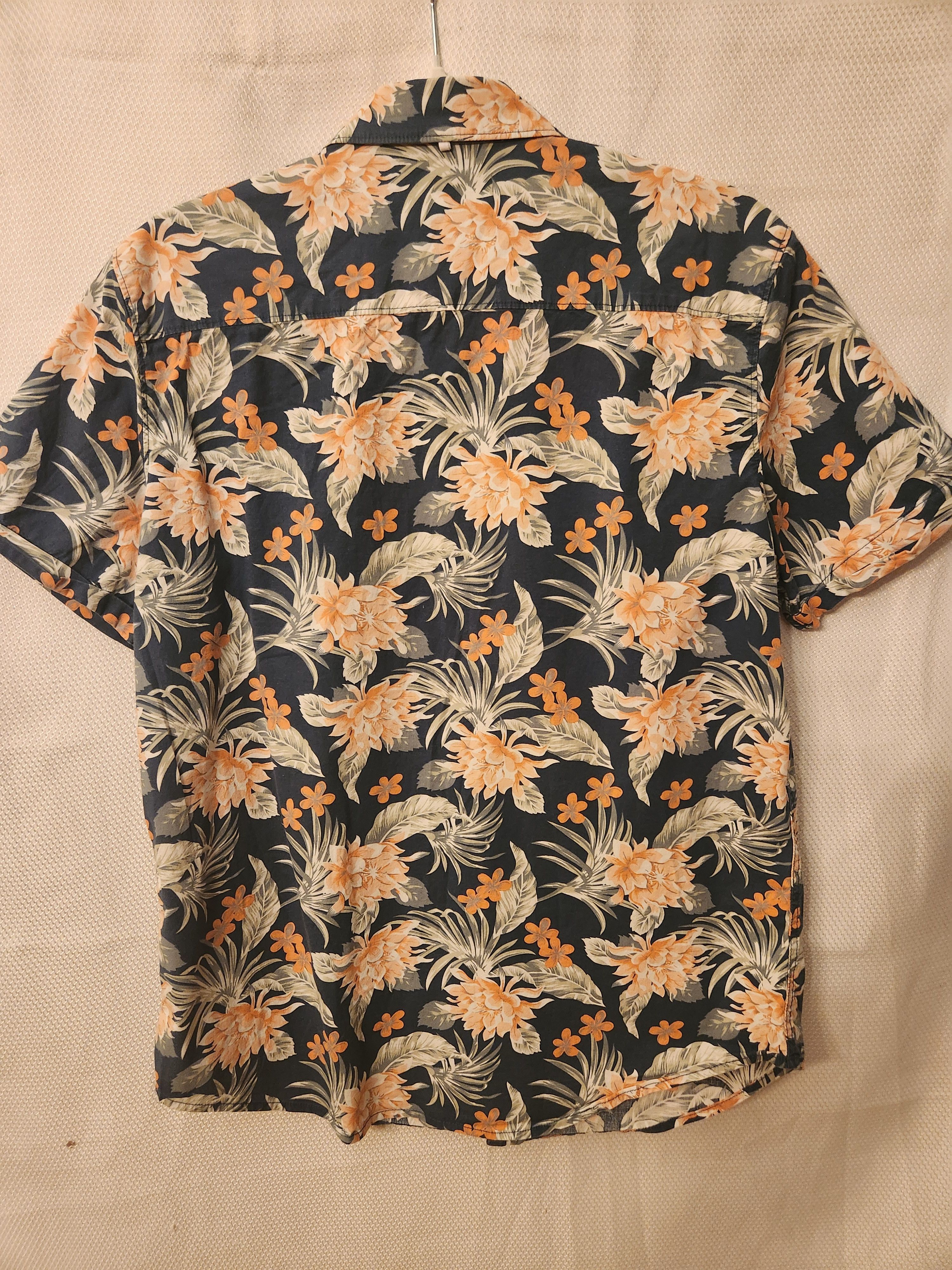 Paper Denim & Cloth Men's Button Front 100% Cotton Floral Shirt Size US M / EU 48-50 / 2 - 2 Thumbnail