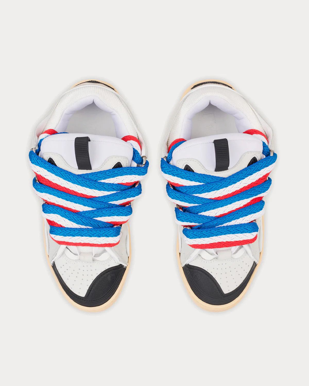 Lanvin o1w1db11124 Curb Leather Sneakers in Multicolor Size US 7 / EU 40 - 2 Thumbnail
