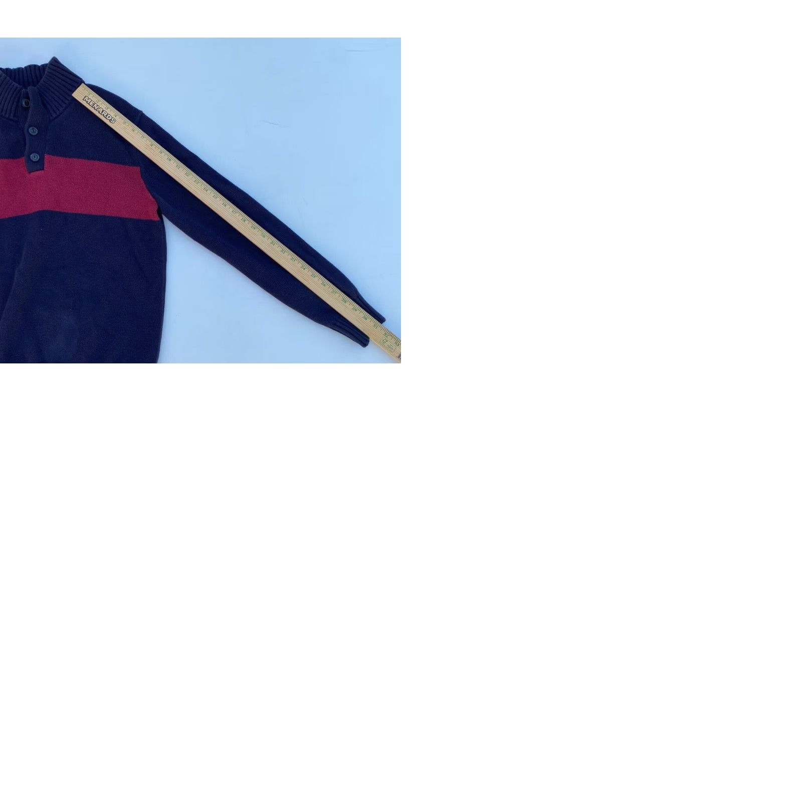 Polo Ralph Lauren Polo Jeans Ralph Lauren Men's Vintage Mock Neck Sweater Knit 90s Size M Navy Cotton Pullover Size US M / EU 48-50 / 2 - 9 Thumbnail